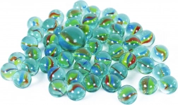 Billes en verre avec motifs arc-en-ciel