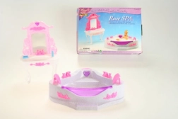 Gloria baignoire d’angle et lavabo pour poupées