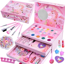 Valise de maquillage créatif pour enfants avec licorne