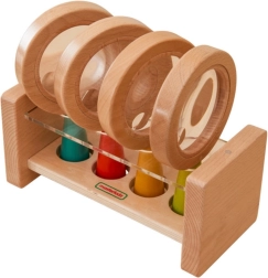 Loupe en bois avec support