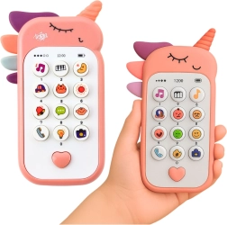 Téléphone interactif pour enfants licorne – rose