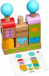 Lucy & Leo formes et émotions – puzzle en bois avec modèles