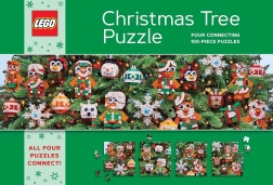 Puzzle LEGO sapin de Noël 4×100 pièces