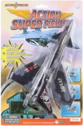 Avion de chasse à piles avec suspension rotative