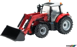 Modèle de tracteur avec chargeur frontal Massey Ferguson 6616 à l’échelle 1:32