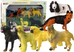 Set de 6 figurines de chiens de race Famous Dog of the World