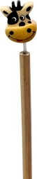 Crayon en bois avec tête de vache