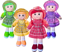 Poupée en tissu Miriam avec petit chapeau