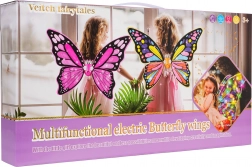 costume de fée papillon pour fille avec robe arc-en-ciel et couronne