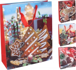 Petit sac cadeau motifs de Noël