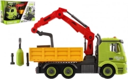 véhicule de chantier à visser avec grue, 31 cm, à inertie, lumière et son