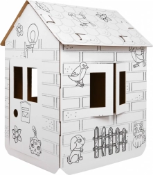 Maison en carton XXL à colorier pour enfants – Voiture