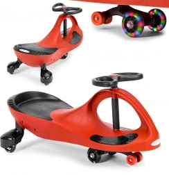 Draisienne wiggle car avec roues LED – ECOTOYS, rouge