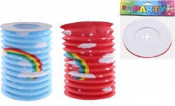 Lampion cylindre Arc-en-ciel 15 cm