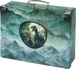 Valise scolaire pliable Dino avec ferrure