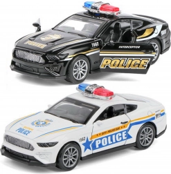 Voiture de police métallique