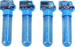 Baguette à bulles voiture de police 14 cm - 1 pièce