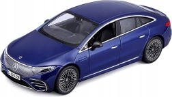 Modèle Mercedes-Benz EQS 2022 bleu échelle 1/27