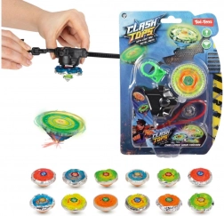 Gyroscope mécanique lumineux 5 cm avec éléments métalliques et lanceur