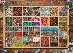 Puzzle La collection de perles de Laura 1000 pièces