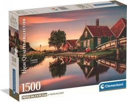 Puzzle CLEMENTONI Village historique de Zaanse Schans 1500 pièces