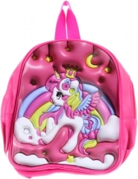 Sac à dos pour enfants avec licorne – design 3D rose