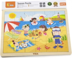 VIGA puzzle en bois été – 24 pièces