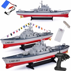 Bateau de combat radiocommandé LHD-881 à l’échelle 1:390