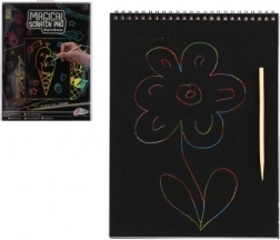 Bloc à gratter à spirale holographique 21 × 28 cm