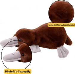 Jouet en peluche ornithorynque marron 32 cm