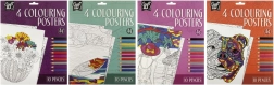 Set d’affiches à colorier Craft ID avec crayons de couleur