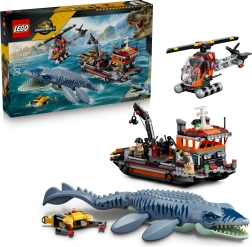 LEGO Jurassic World : attaque du mosasaure contre le bateau