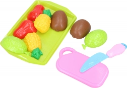 Set de découpe de fruits avec plateau 21 × 14 cm