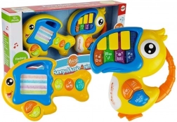 Jouet interactif Pianinko et guitare Perroquet et Poisson