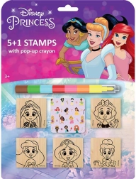 Ensemble de tampons Disney Princesses avec crayon de cire