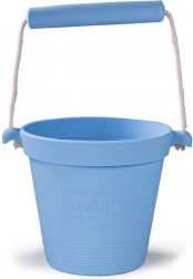 Seau de plage en silicone bleu clair BIGJIGS