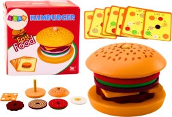 Hamburger en bois 8 él. cartes avec recettes 10 pcs