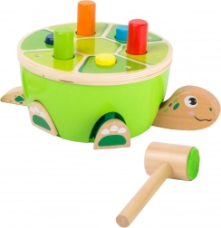 Small Foot marteau en bois tortue