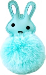 Décoration suspendue lapin avec pompon (12 × 8 cm)