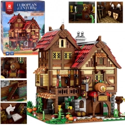 Jeu de construction grande taverne médiévale pour chevaliers 2868 pièces