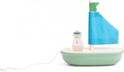 Voilier en bois pour enfants avec capitaine