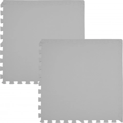 Tapis en mousse HUMBI 120 × 60, grands puzzles imperméables, gris, 2 pcs