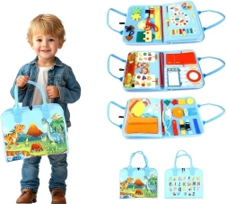 Livre sensoriel d’activités dinosaures pour enfants