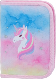 Trousse scolaire à un seul étage Rainbow Unicorn BAAGL