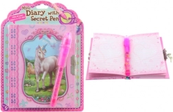 Journal secret licorne avec stylo UV
