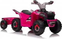Quad électrique rose XMX630T avec remorque