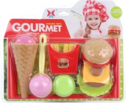 Set de nourriture en plastique avec plateau pour enfants