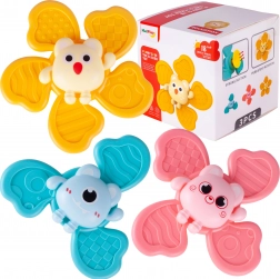 Ensemble de 3 hochets spinner pour enfants