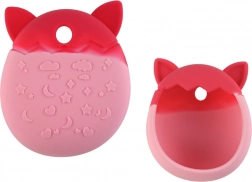Étui en silicone rose en forme de chat pour Tamagotchi