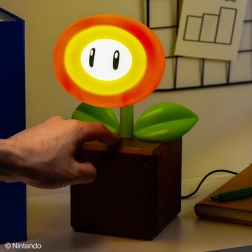 Lampe de bureau Super Mario Fire Flower avec LED